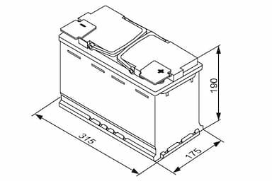 Startera akumulatoru baterija BOSCH 0 092 S5A 110 6