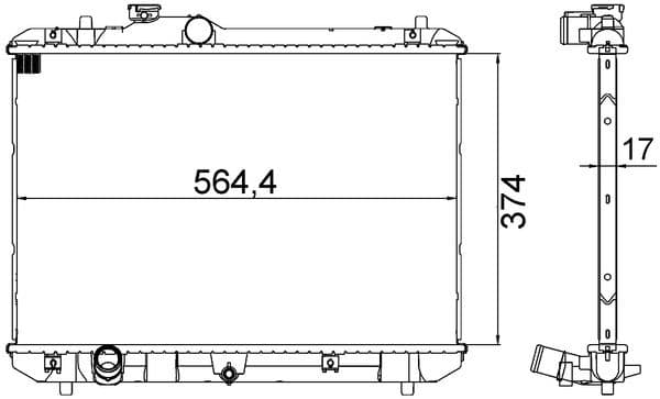 Radiators, Motora dzesēšanas sistēma MAHLE CR 1194 000S 1