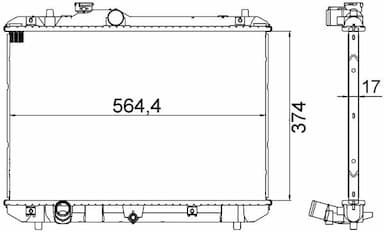 Radiators, Motora dzesēšanas sistēma MAHLE CR 1194 000S 1