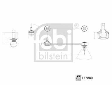 Stiepnis/Atsaite, Stabilizators FEBI BILSTEIN 177880 2