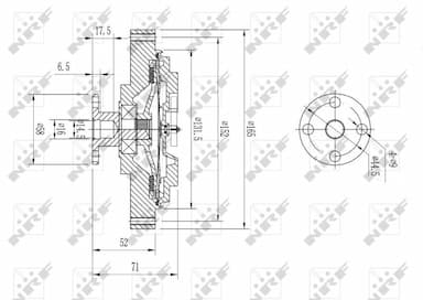 Sajūgs, Radiatora ventilators NRF 49644 5