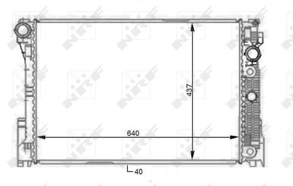 Radiators, Motora dzesēšanas sistēma NRF 59108 1