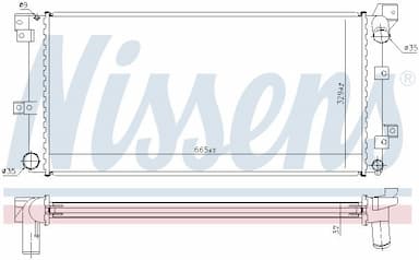 Radiators, Motora dzesēšanas sistēma NISSENS 60985 5