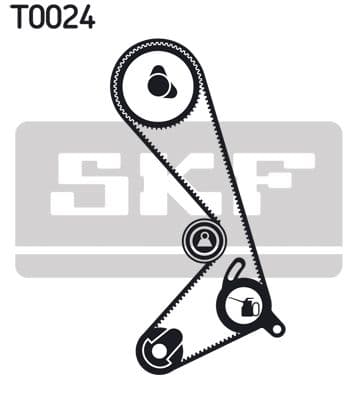 Zobsiksnas komplekts SKF VKMA 06204 2