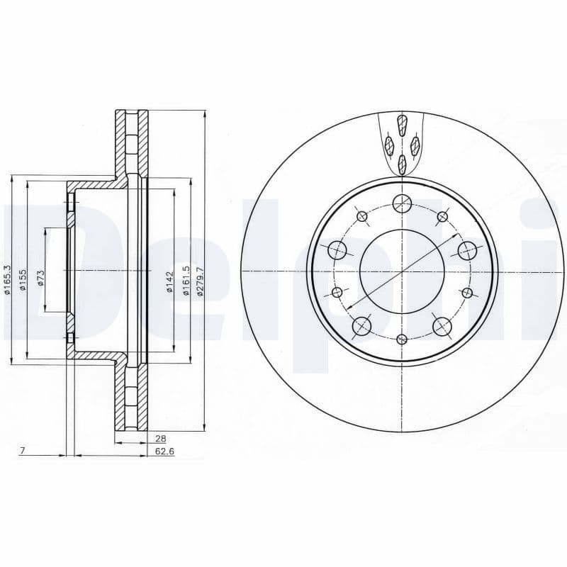 Bremžu diski DELPHI BG4059 1