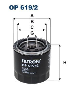 Eļļas filtrs FILTRON OP 619/2 1