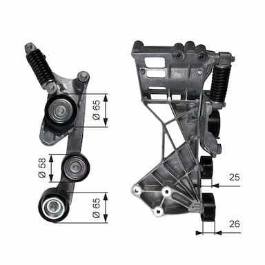 Siksnas spriegotājs, Ķīļsiksna GATES T39136 1