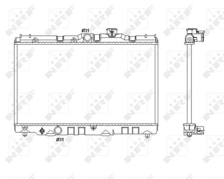 Radiators, Motora dzesēšanas sistēma NRF 53399 1