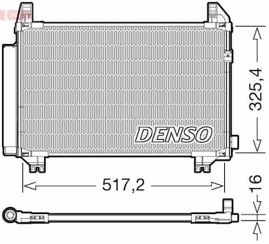 Kondensators, Gaisa kond. sistēma DENSO DCN50107 1
