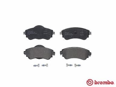 Bremžu uzliku kompl., Disku bremzes BREMBO P 61 105 2