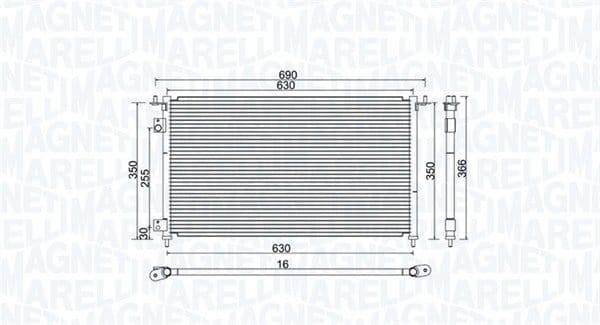 Kondensators, Gaisa kond. sistēma MAGNETI MARELLI 350203970000 1