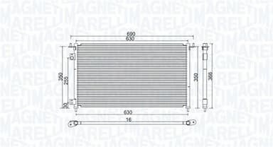 Kondensators, Gaisa kond. sistēma MAGNETI MARELLI 350203970000 1