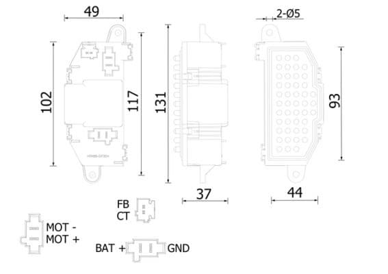 Regulators, Salona ventilators MAHLE ABR 118 000S 1