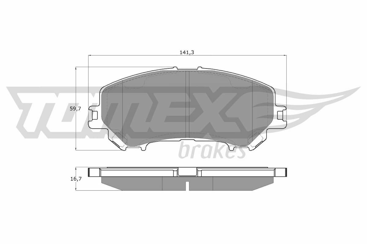 Bremžu uzliku kompl., Disku bremzes TOMEX Brakes TX 15-971 1