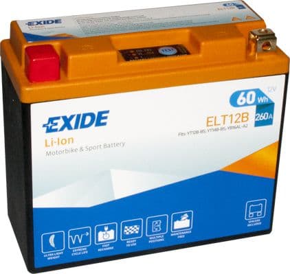 Startera akumulatoru baterija EXIDE ELT12B 1