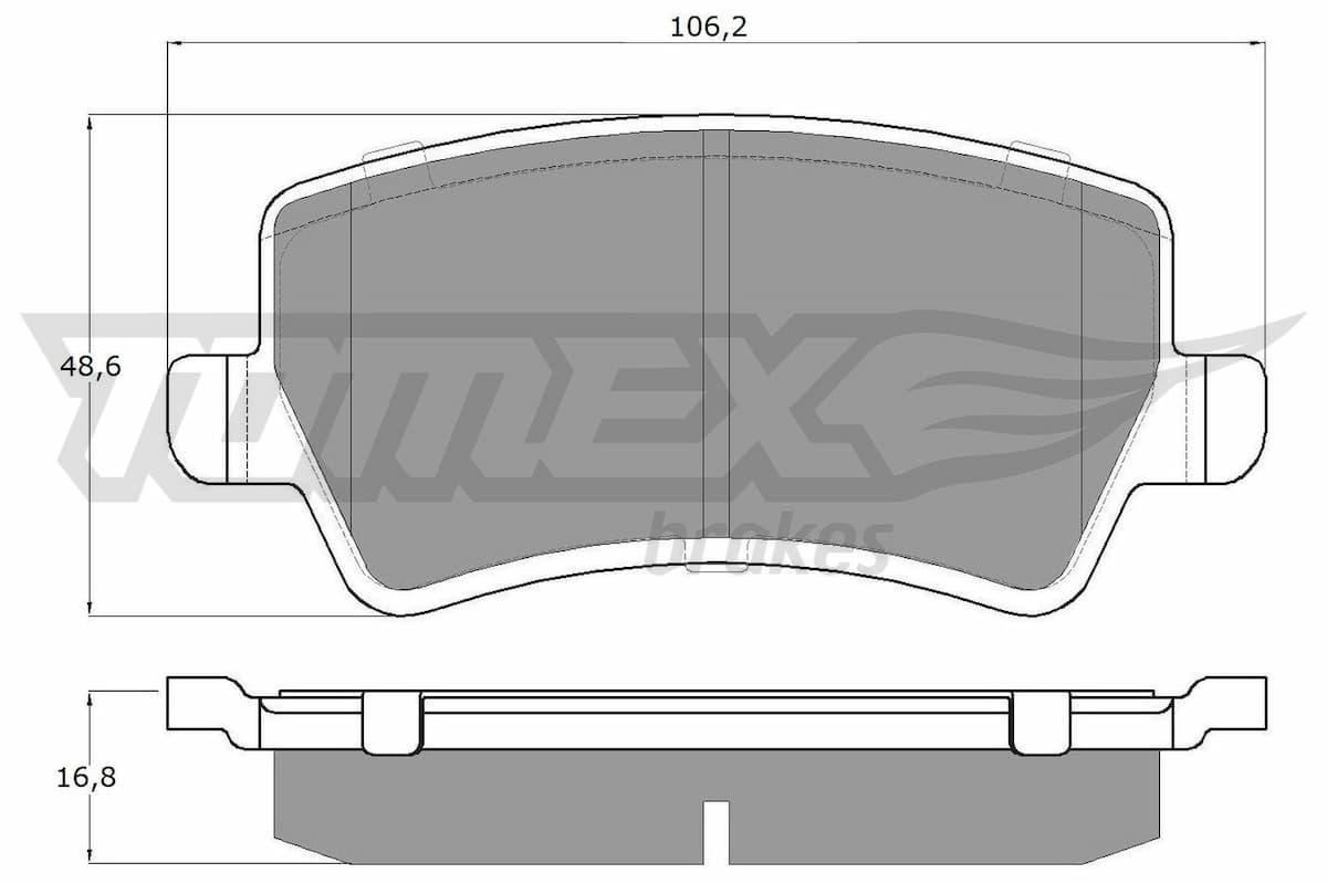 Bremžu uzliku kompl., Disku bremzes TOMEX Brakes TX 14-85 1