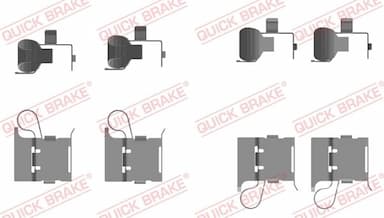 Piederumu komplekts, Disku bremžu uzlikas QUICK BRAKE 109-0097 1