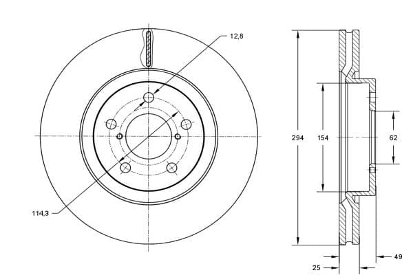 Bremžu diski TOMEX Brakes TX 72-96 1