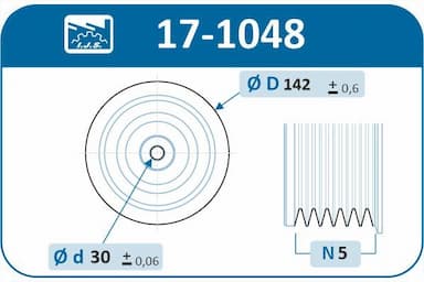 Piedziņas skriemelis, Kloķvārpsta IJS GROUP 17-1048 2