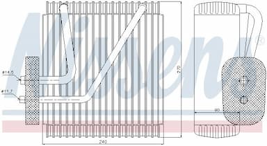 Iztvaikotājs, Gaisa kondicionēšanas sistēma NISSENS 92161 5