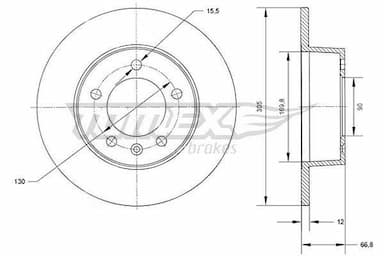 Bremžu diski TOMEX Brakes TX 70-37 1