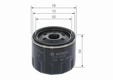 Eļļas filtrs BOSCH F 026 407 351 5