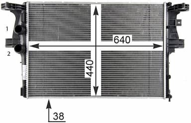 Radiators, Motora dzesēšanas sistēma MAHLE CR 2087 000P 2