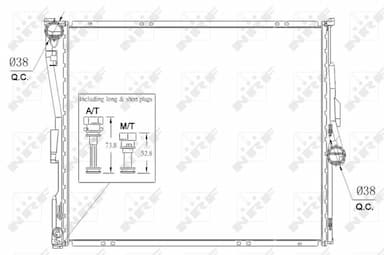 Radiators, Motora dzesēšanas sistēma NRF 53956 5