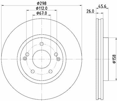 Bremžu diski HELLA 8DD 355 133-331 4