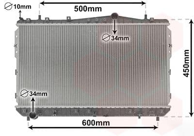 Radiators, Motora dzesēšanas sistēma VAN WEZEL 81002073 1