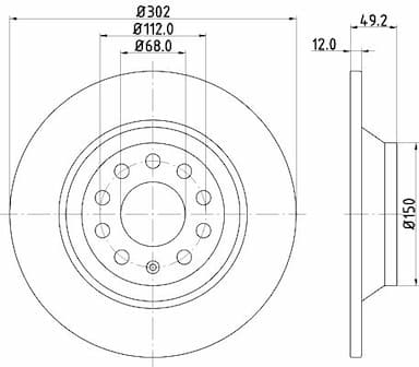 Bremžu diski HELLA 8DD 355 111-181 4