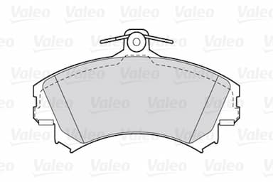 Bremžu uzliku kompl., Disku bremzes VALEO 301493 2