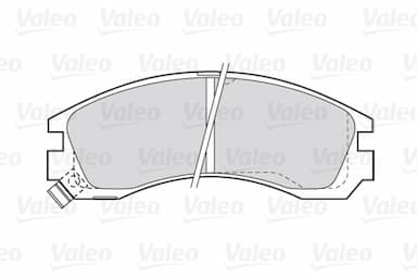 Bremžu uzliku kompl., Disku bremzes VALEO 301517 2