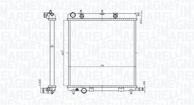 Radiators, Motora dzesēšanas sistēma MAGNETI MARELLI 350213819000 2