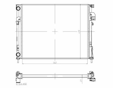 Radiators, Motora dzesēšanas sistēma NRF 58332A 5