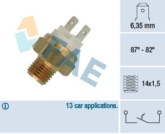 Termoslēdzis, Radiatora ventilators FAE 36050 1