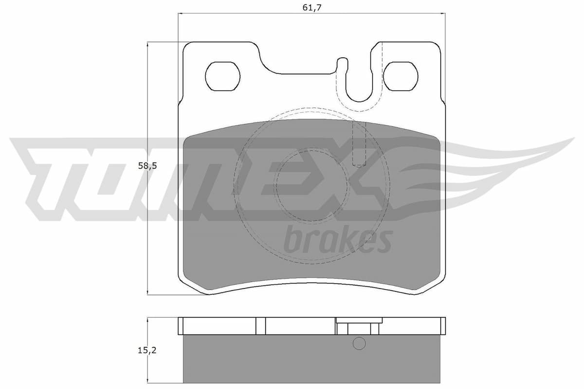 Bremžu uzliku kompl., Disku bremzes TOMEX Brakes TX 12-33 1