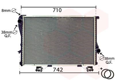 Radiators, Motora dzesēšanas sistēma VAN WEZEL 06002233 1