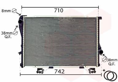 Radiators, Motora dzesēšanas sistēma VAN WEZEL 06002233 1