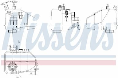 Kompensācijas tvertne, Dzesēšanas šķidrums NISSENS 996264 6