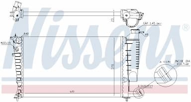 Radiators, Motora dzesēšanas sistēma NISSENS 61313A 6