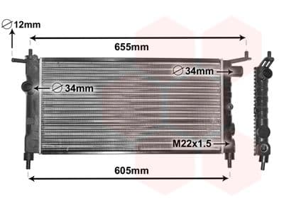 Radiators, Motora dzesēšanas sistēma VAN WEZEL 37002183 1