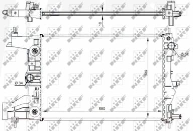 Radiators, Motora dzesēšanas sistēma NRF 59144 1