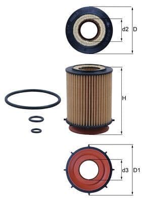 Eļļas filtrs KNECHT OX 982D 1