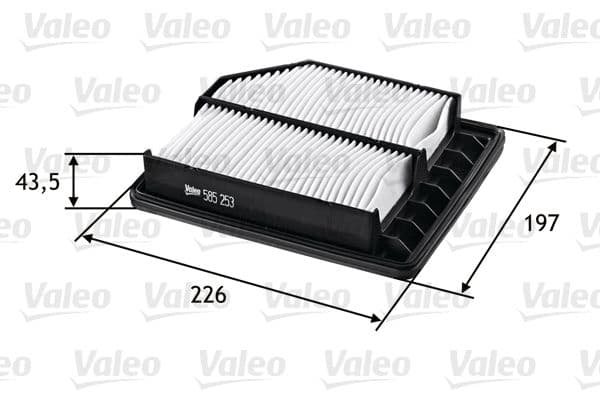 Gaisa filtrs VALEO 585253 1