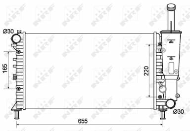 Radiators, Motora dzesēšanas sistēma NRF 53124 1