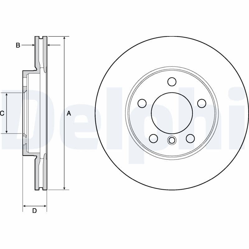 Bremžu diski DELPHI BG4668C 1