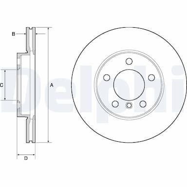 Bremžu diski DELPHI BG4668C 1