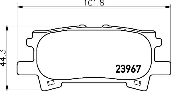 Bremžu uzliku kompl., Disku bremzes HELLA 8DB 355 010-621 1