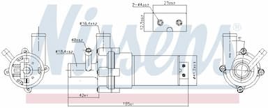 Ūdens sūknis, dzinēja dzesēšana NISSENS 831055 6